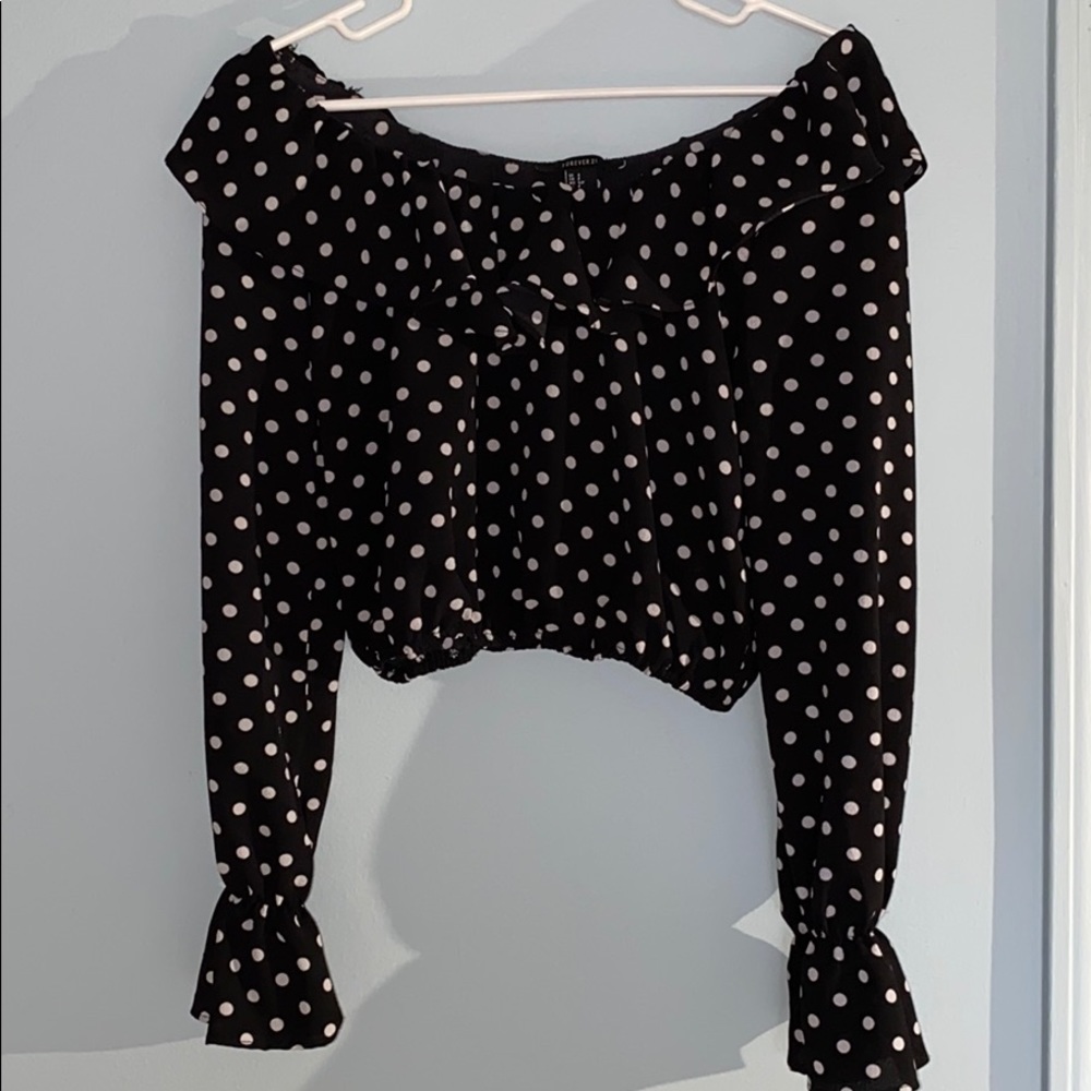 Off the shoulder crop top